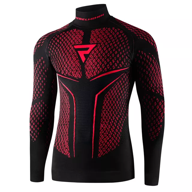 Moto thermo triko Rebelhorn Therm II Jersey - černo-červená - černo-červená