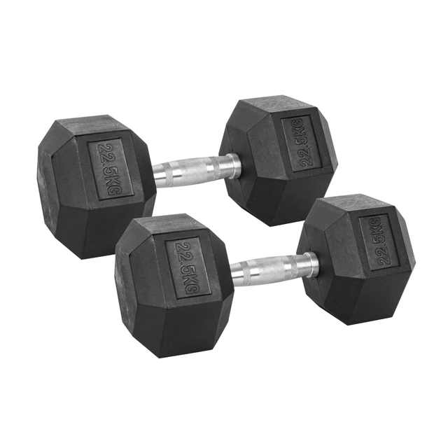 Hex Dumbbell Set inSPORTline Hexsteel 2 x 3-40 kg