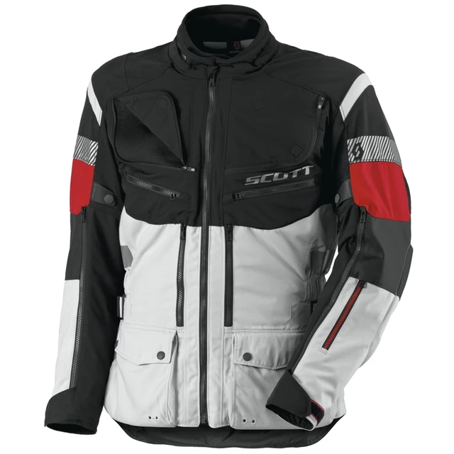 Moto Jacket Scott All Terrain Pro DP - Black-Yellow - Grey-Red