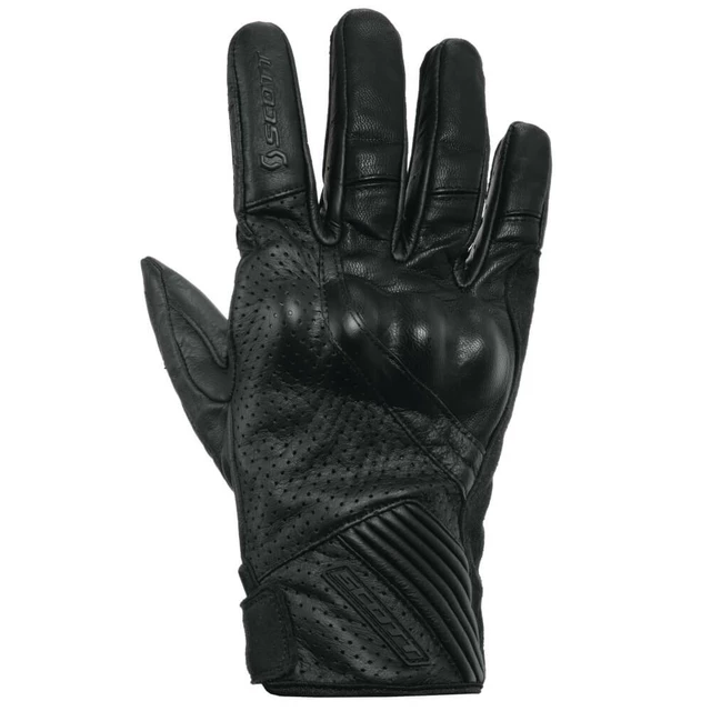 Moto Gloves Scott Lane 2 - Black-Red - Black