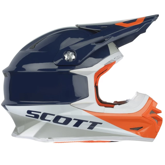 Motocrosshelm Scott 350 Pro Trophy - blau-orange