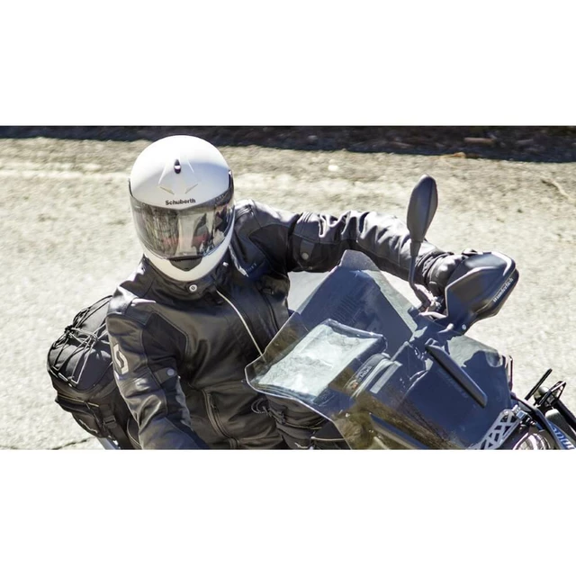 Kožená moto bunda SCOTT Tourance Leather DP - černá