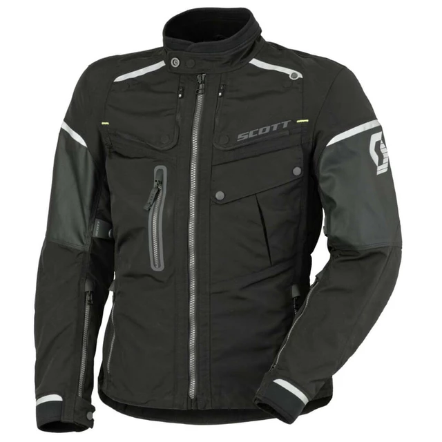 Moto Jacket Scott Concept VTD - Light Grey-Black - Black