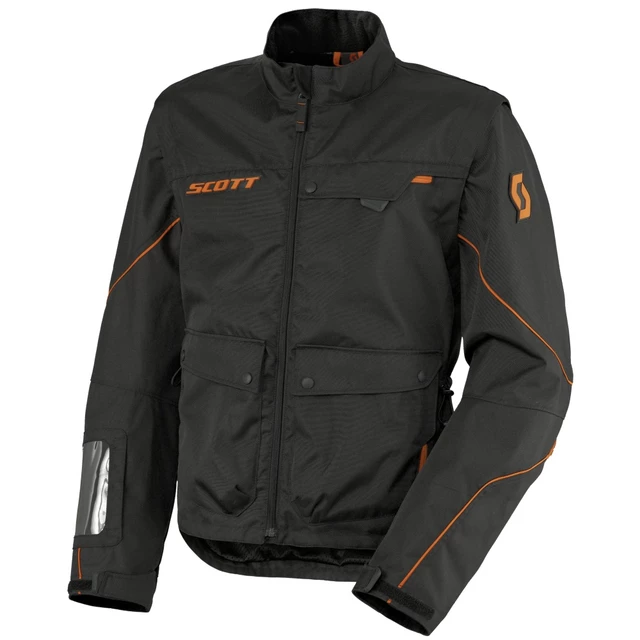 Moto Jacket Scott Adventure 2 - Black-Orange - Black-Orange