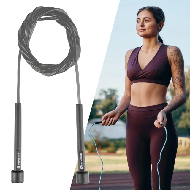 Jump Rope inSPORTline JumpSpeed - Black