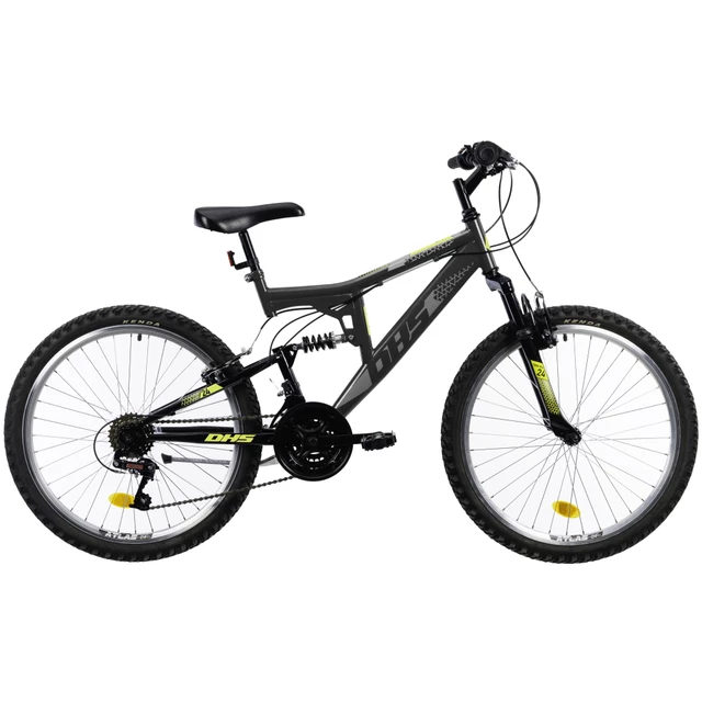 Full-Suspension Junior Bike DHS 2441 24” – 2022 - Grey - Grey