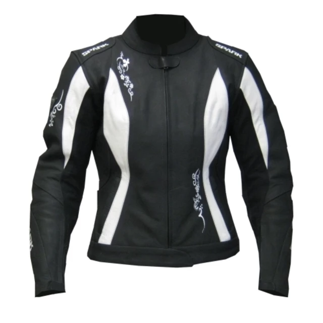 Damen Motorradjacke Spark Jane - schwarz-weiß