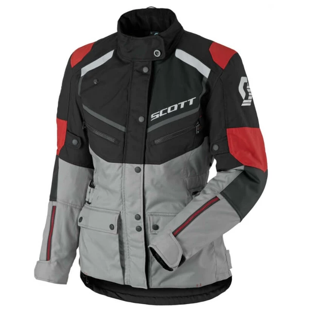 Dámska moto bunda SCOTT W's Turn ADV DP MXVII - black-light grey