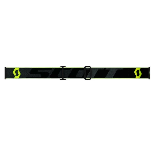 SCOTT Hustle MX CH MXVII Crossbrille - black-fluo yellow-yellow chrome