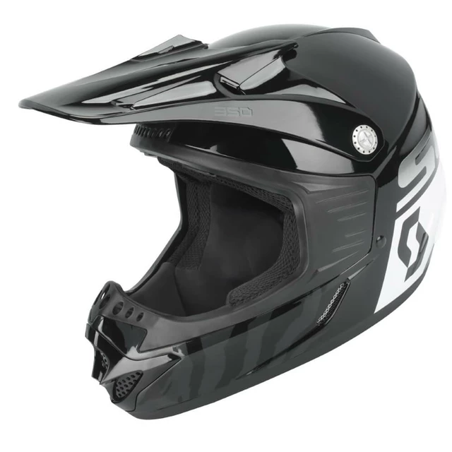 SCOTT 350 Race Kids MXVII Kinder Motocross-Helm - Black-White