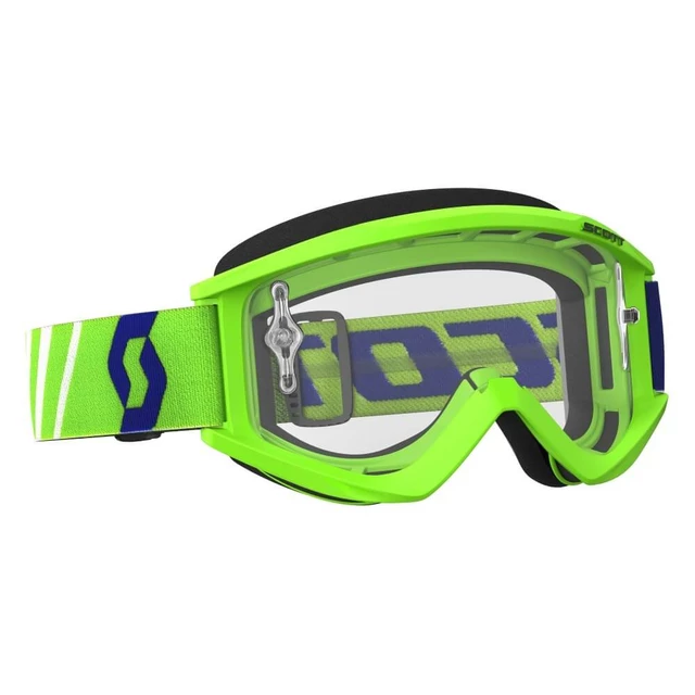 Motocross Goggles SCOTT Recoil Xi MXVII Clear - Green - Green