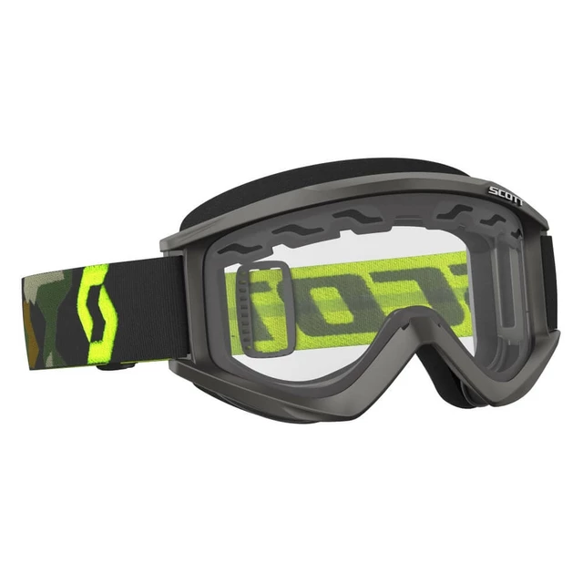 SCOTT Recoil Xi MXVII Enduro Clear Crossbrille - Grey-Fluo-Yellow - Grey-Fluo-Yellow