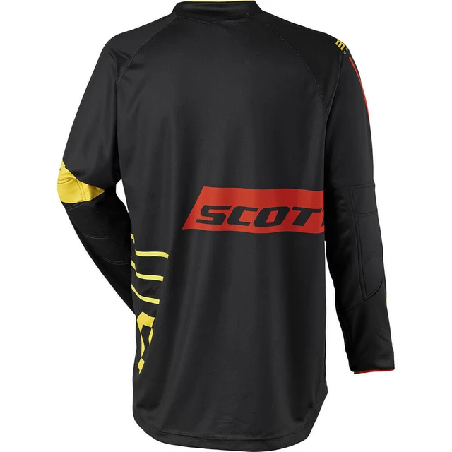 Motocross Jersey SCOTT 350 Dirt MXVII - Black-Yellow