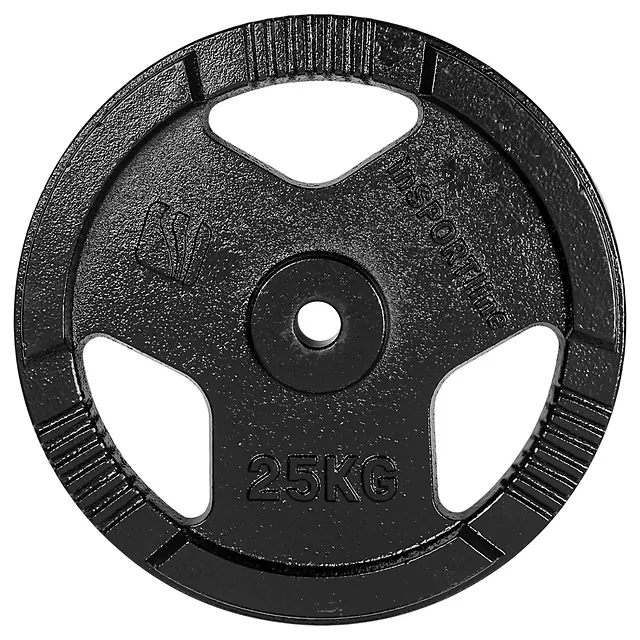 Litinové kotouče inSPORTline Hamerton Black 30 mm 1,25-25 kg