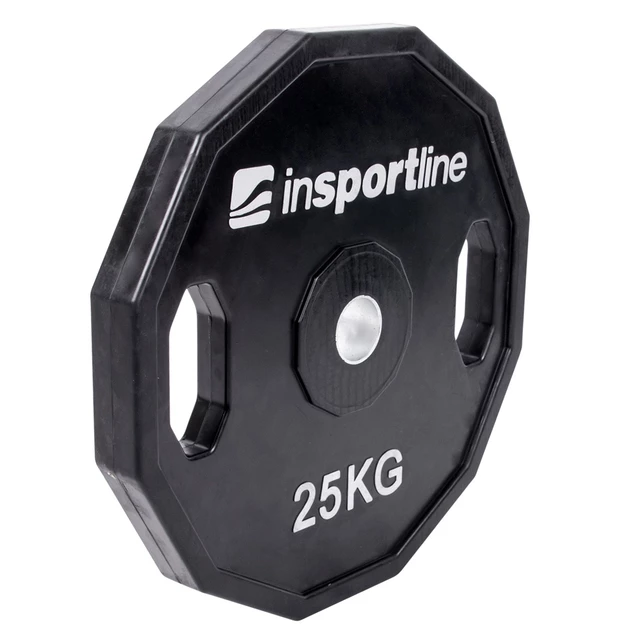 inSPORTline Ruberton gummierte Hantel-Scheibe 25 kg