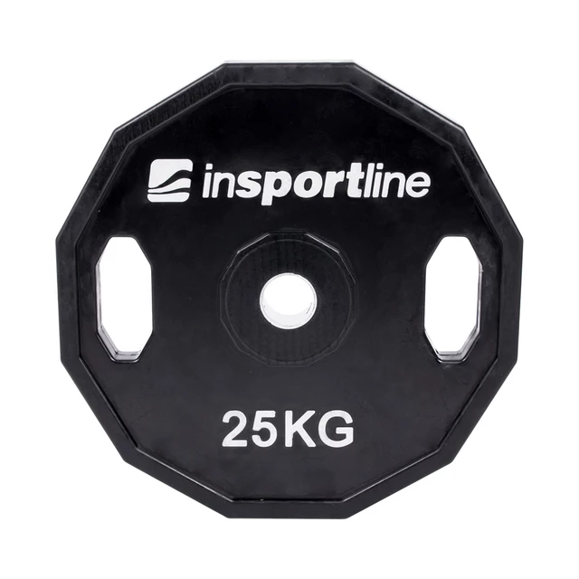 Rubber Coated Weight Plate inSPORTline Ruberton 25kg 30 mm