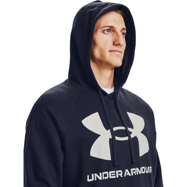 Men’s Hoodie Under Armour Rival Fleece Big Logo HD - Graphite Blue