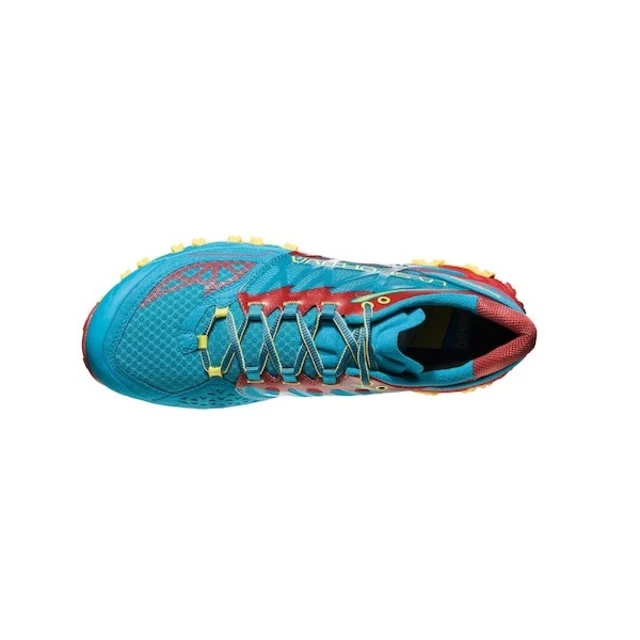 Pánské běžecké boty La Sportiva Bushido Men - Tropical Blue/Cardinal Red