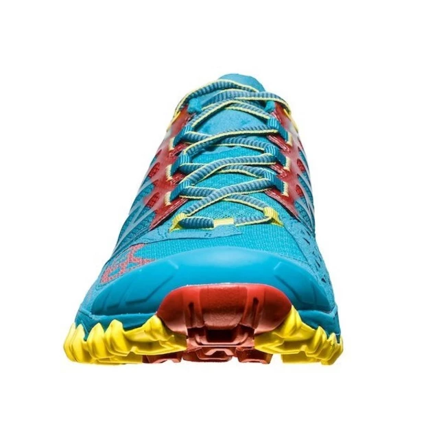 Pánske bežecké topánky La Sportiva Bushido Men - Tropical Blue/Cardinal Red