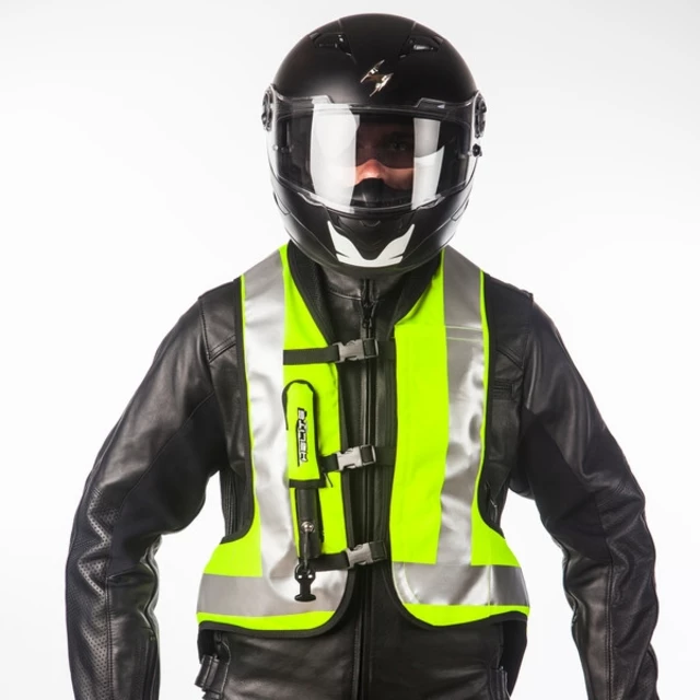 Airbagová vesta Helite Turtle HiVis 1, mechanická s trhačkou