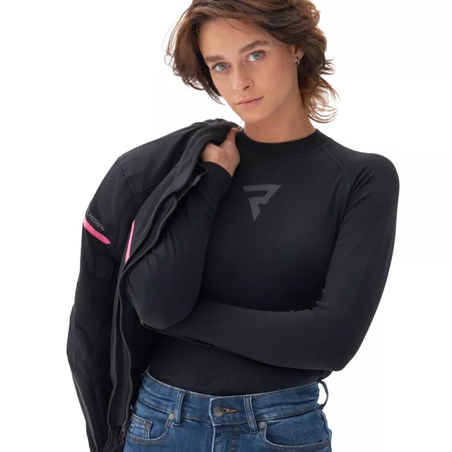 Dámské moto thermo triko/body Rebelhorn Freeze II Lady BD - černá
