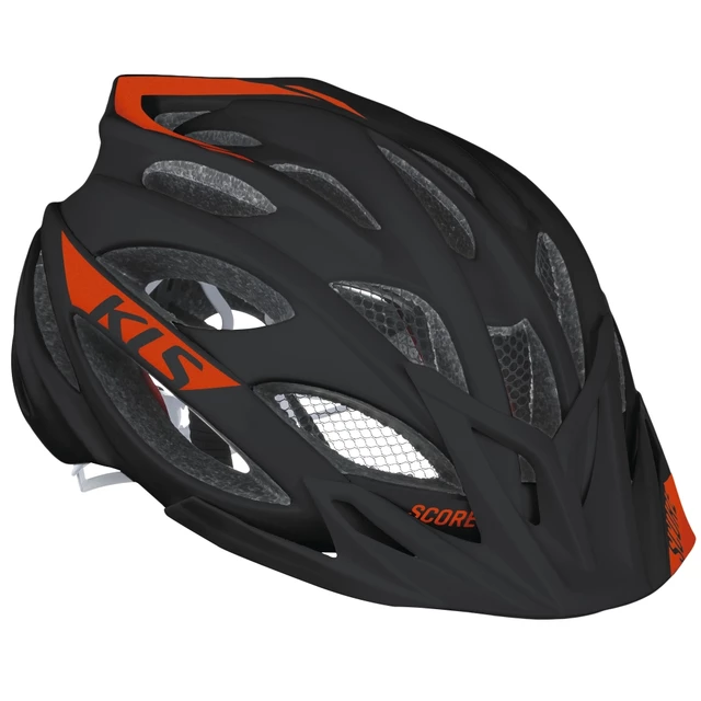 Cycling Helmet Kellys Score 019 - Black-Silver - Black-Red