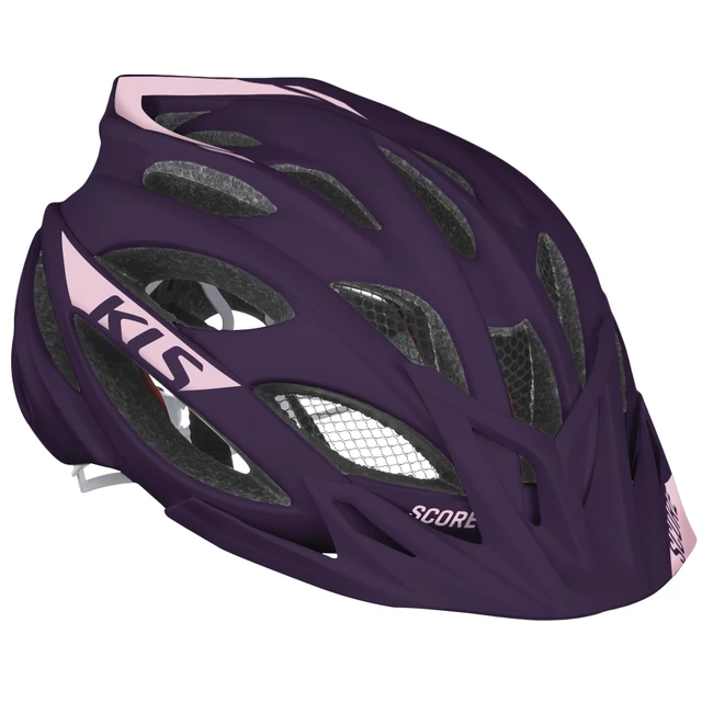 Kellys Score 019 Fahrradhelm - Black-Silver - Dark Purple