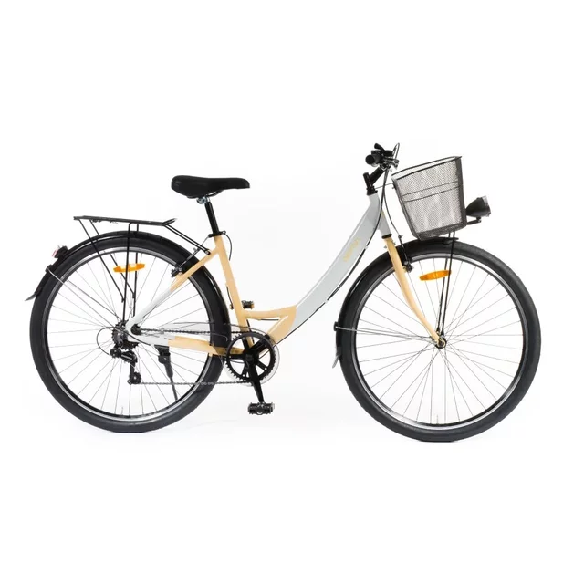 Městské kolo Olpran Urtica 28" - model 2026 - bílá/písková - bílá/písková