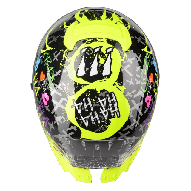 Moto přilba Lazer Rafale SR - $13 Original (Black-Yellow Fluo)