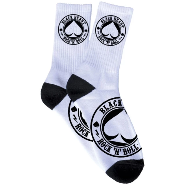 Ponožky BLACK HEART Ace Of Spades Socks - 5-6 - bílá