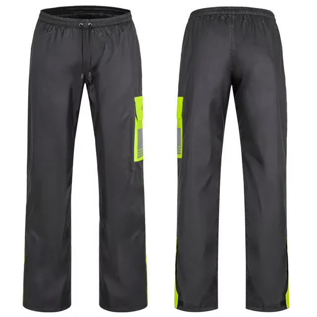 Pláštěnkové moto kalhoty W-TEC Colnari - černá-fluo zelená