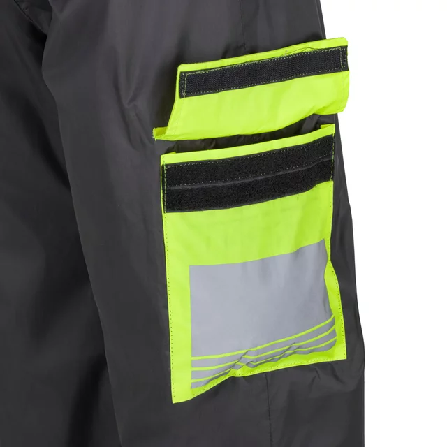 Pláštěnkové moto kalhoty W-TEC Colnari - černá-fluo zelená