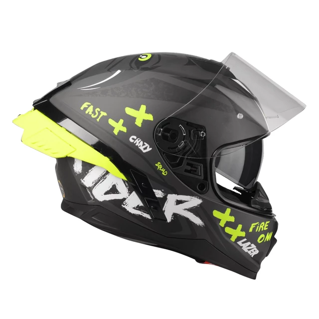 Moto přilba Lazer Rafale SR - $13 Original (Black-Yellow Fluo)