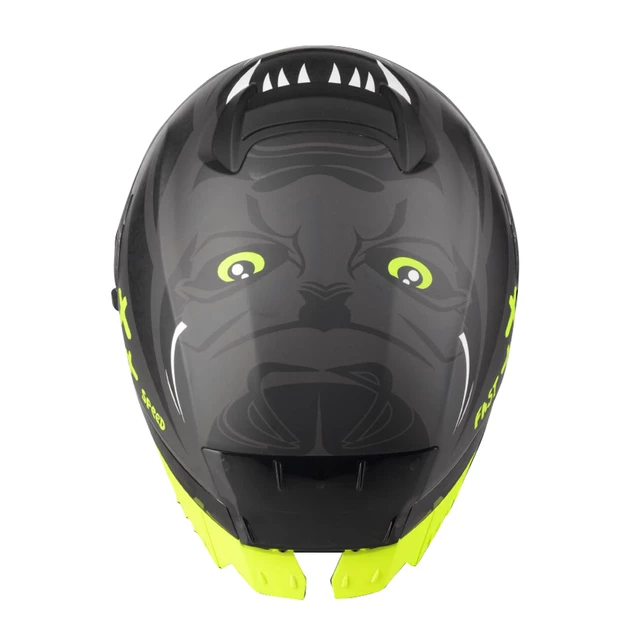 Moto přilba Lazer Rafale SR - Ride Oni (Black-Grey-Yellow Fluo-Matt)