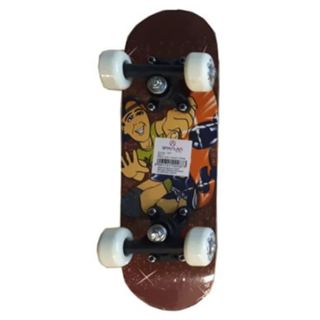 Skateboard Mini Board - Orange Dragon - Skateboy Brown