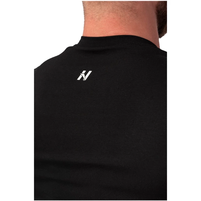 Męska koszulka T-shirt Nebbia Minimalist Logo 291 - Jasnoszary