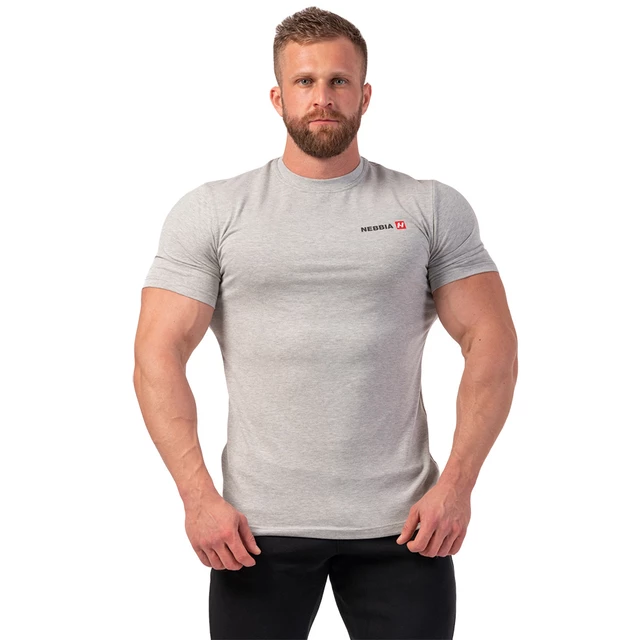 Men’s T-Shirt Nebbia Minimalist Logo 291 - White - Light Grey