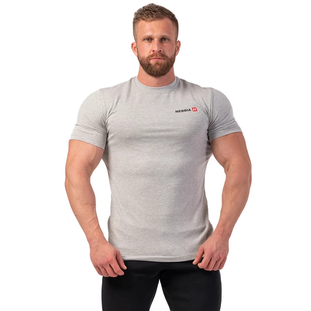 Men’s T-Shirt Nebbia Minimalist Logo 291 - Light Grey