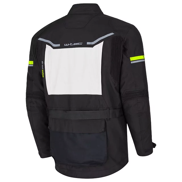 Moto bunda W-TEC Warao - černá-fluo