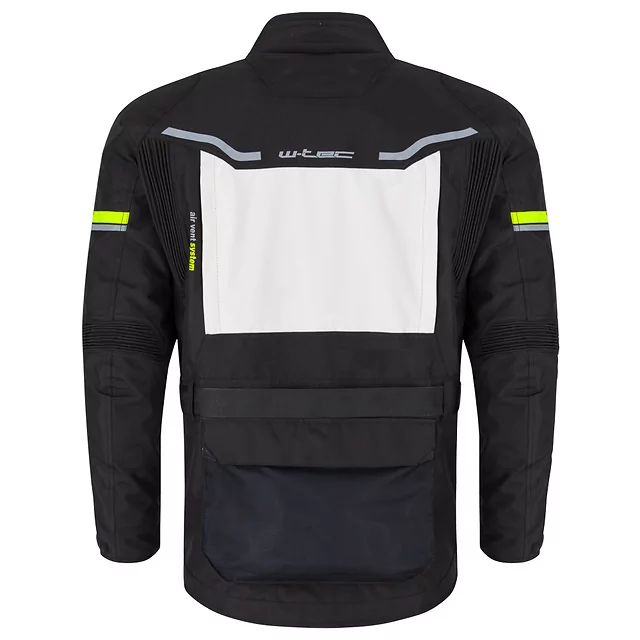 Moto bunda W-TEC Warao - černá-fluo