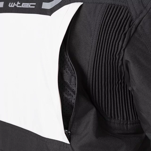 Moto bunda W-TEC Warao - černá-fluo