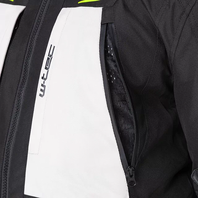 Moto bunda W-TEC Warao - černá-fluo