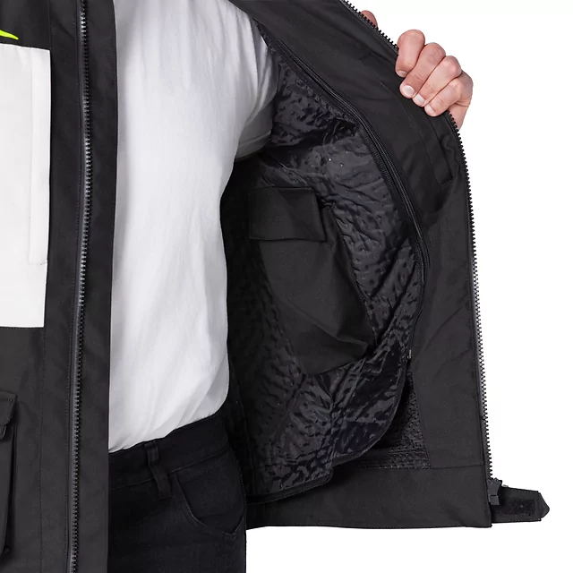 Moto bunda W-TEC Warao - černá-fluo