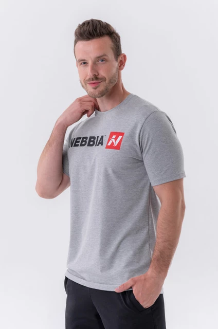 Nebbia Red "N" póló 292 - fehér - világos szürke