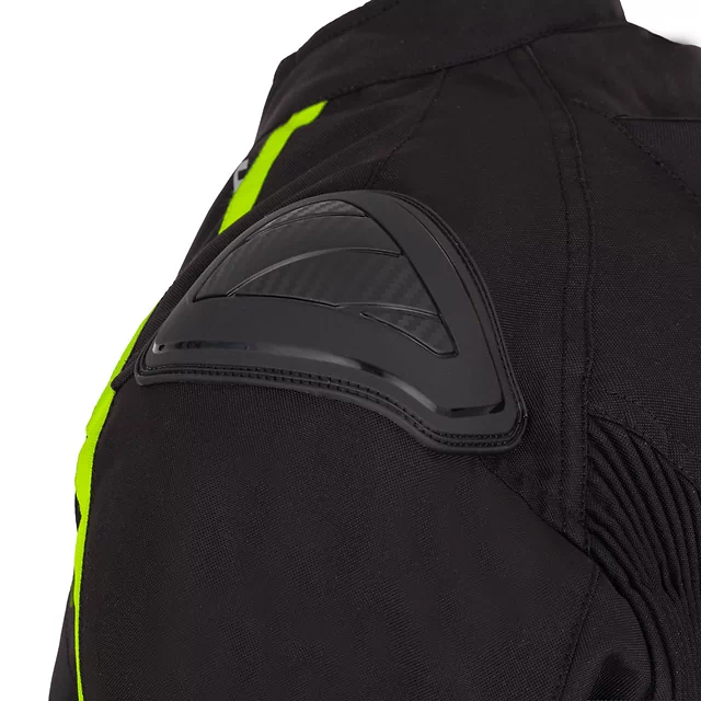 Moto bunda W-TEC Tonkawo - černá-fluo