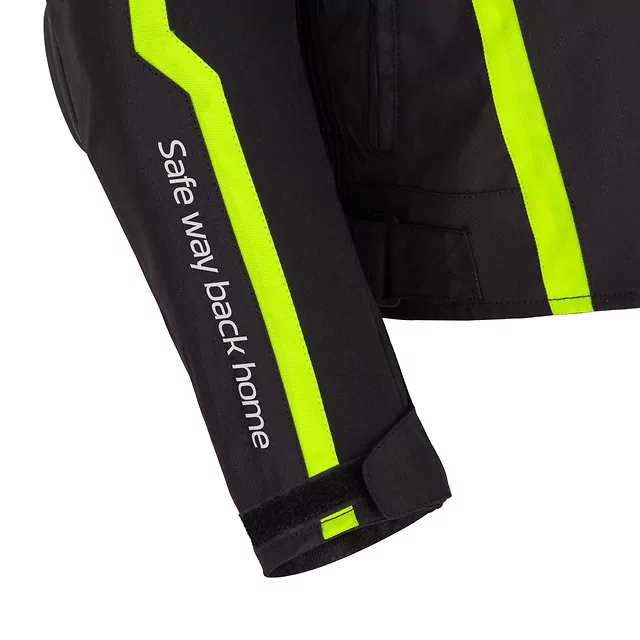 Moto bunda W-TEC Tonkawo - černá-fluo