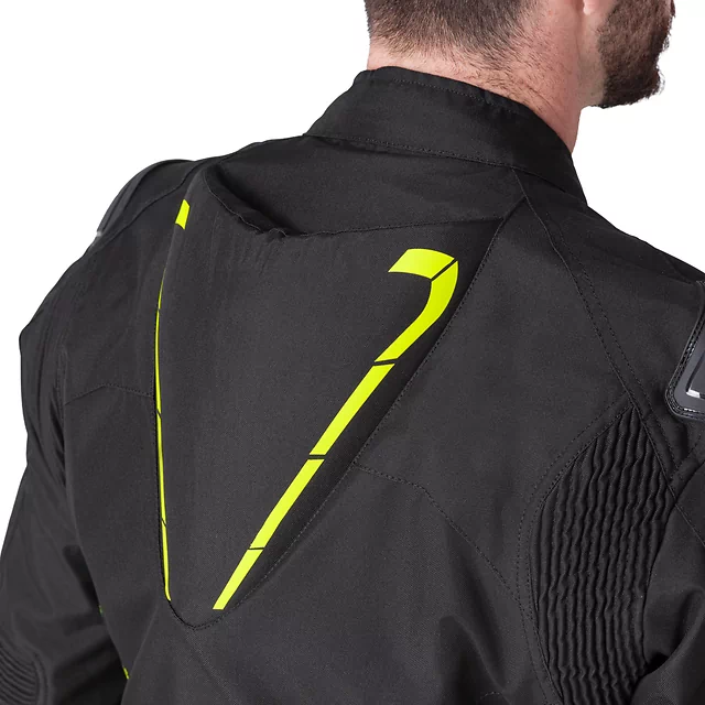 Moto bunda W-TEC Tonkawo - černá-fluo