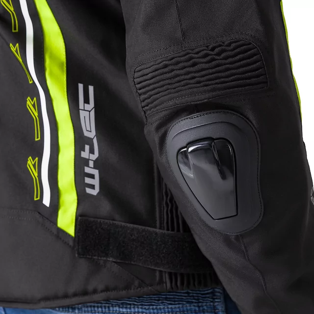 Moto bunda W-TEC Tonkawo - černá-fluo