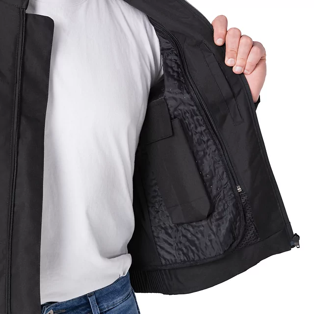 Moto bunda W-TEC Tonkawo - černá-fluo