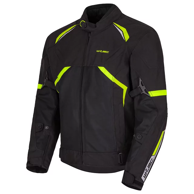 Letní moto bunda W-TEC Timuco - černá-fluo